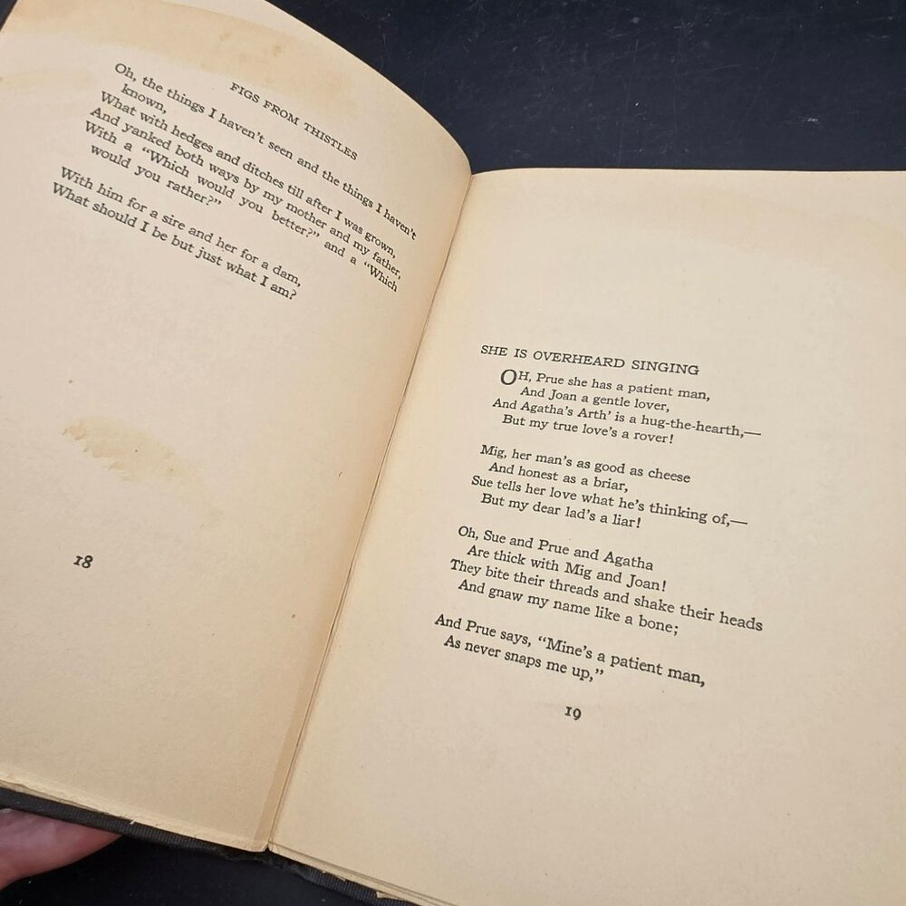 A Few Figs From Thistles Edna St. Vincent Millay 1922 Vintage Poetry Book CM2237 - Picture 8 of 10